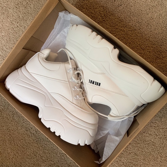 Nokwol Shoes - white platform sneakers